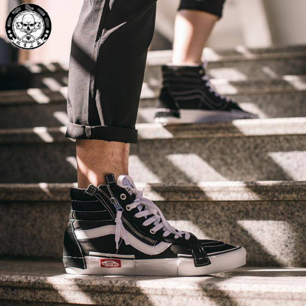Giày Vans Sk8-Hi Reissue CAP 'Black' VN0A3WM16BT1 - Ảnh 4