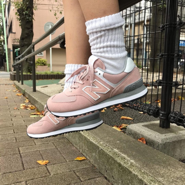 Giày New Balance Wmns 574 'Rose Pink' WL574UNC - Ảnh 4