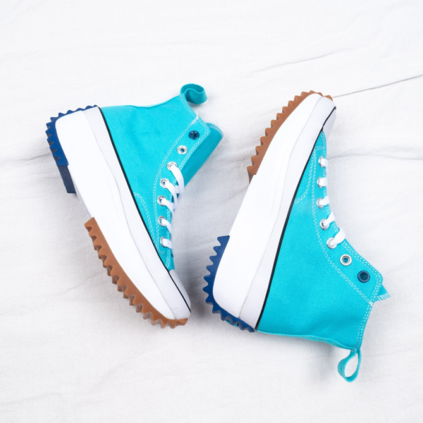 Giày Converse Run Star Hike High 'Rapid Teal Rush Blue' 167108C - Ảnh 2