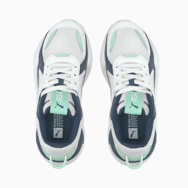 Puma RSX Joy Jr Sneakers White Blue Green Water 372864-01 - Ảnh 3