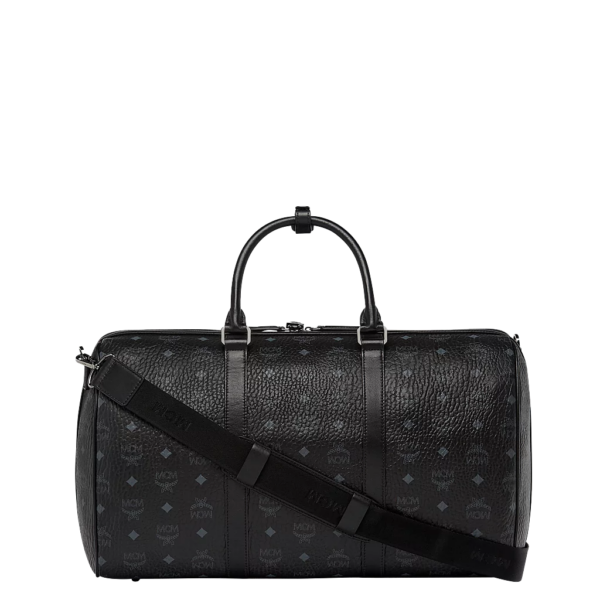Túi MCM 45cm 17.7" Traveler Weekender In Visetos Black MUV7AVY03BK001 - Ảnh 4