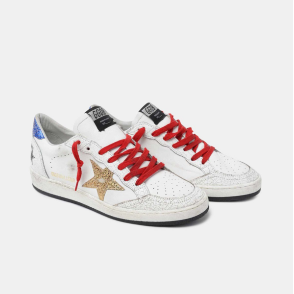 Giày Golden Goose Ball Star 'Gold Star Blue Heel' G36WS592-A72 - Ảnh 4