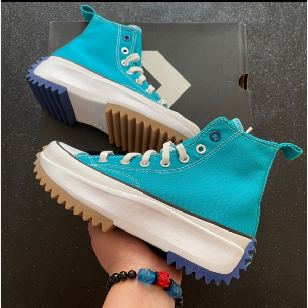 Giày Converse Run Star Hike High 'Rapid Teal Rush Blue' 167108C - Ảnh 3