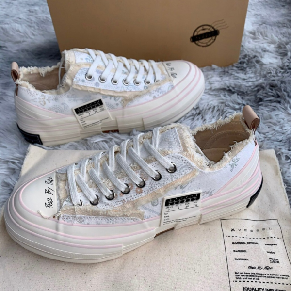 Giày Xvessel G.O.P. Lows White Paisley F20X001BK - Ảnh 4