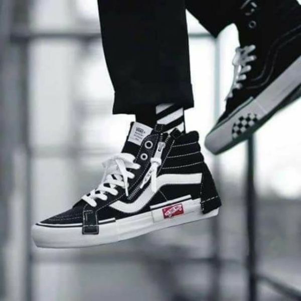 Giày Vans Sk8-Hi Reissue CAP 'Black' VN0A3WM16BT1 - Ảnh 2