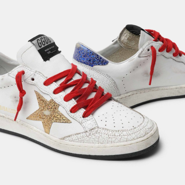 Giày Golden Goose Ball Star 'Gold Star Blue Heel' G36WS592-A72 - Ảnh 3