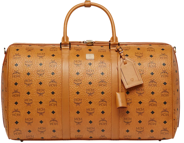 Túi MCM 50cm 20" Traveler Weekender In Visetos Cognac MUV7AVY02CO001
