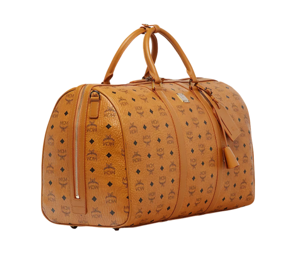 Túi MCM 50cm 20" Traveler Weekender In Visetos Cognac MUV7AVY02CO001 - Ảnh 6
