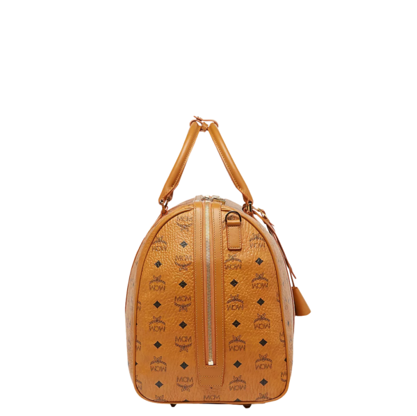 Túi MCM 50cm 20" Traveler Weekender In Visetos Cognac MUV7AVY02CO001 - Ảnh 5