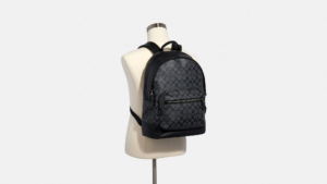 Balo Coach West Backpack In Signature Canvas 'Black' 2736-QBAF4