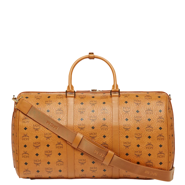 Túi MCM 50cm 20" Traveler Weekender In Visetos Cognac MUV7AVY02CO001 - Ảnh 4