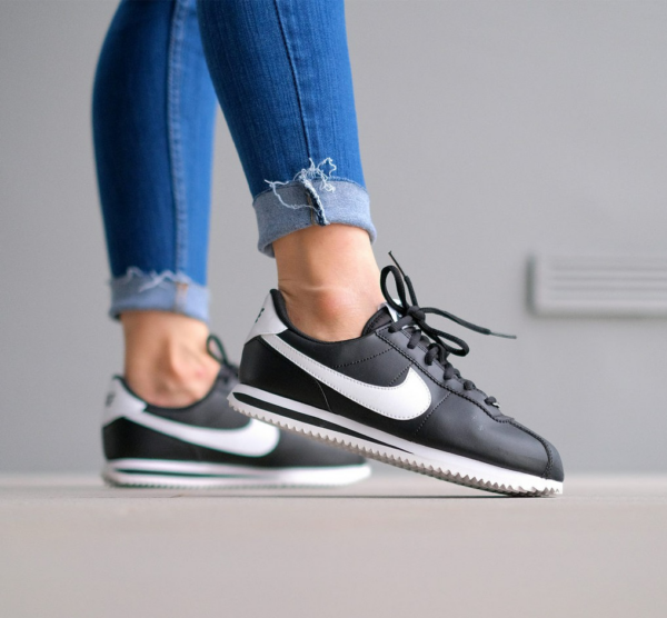 Giày Nike Cortez Basic SL GS 'Black' 904764-001 - Ảnh 3