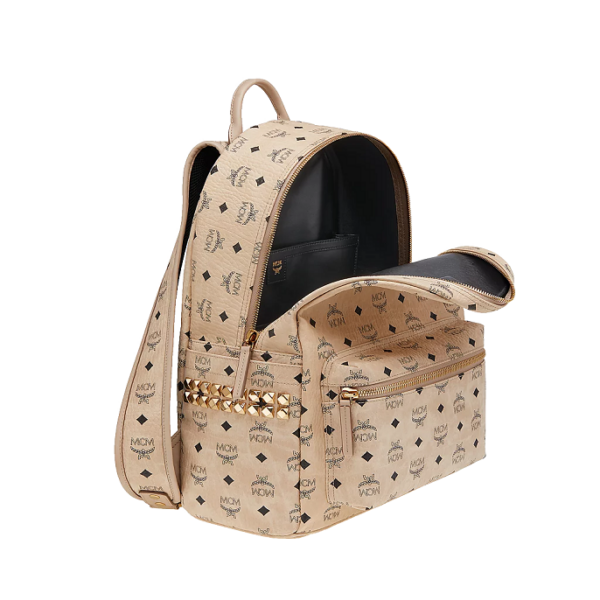 Túi MCM Stark Side Studs Backpack in Visetos MMK6SVE38IG001 - Ảnh 5