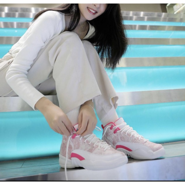 Giày Nike Air Jordan 12 Retro GS 'Arctic Pink' 510815-101 - Ảnh 5