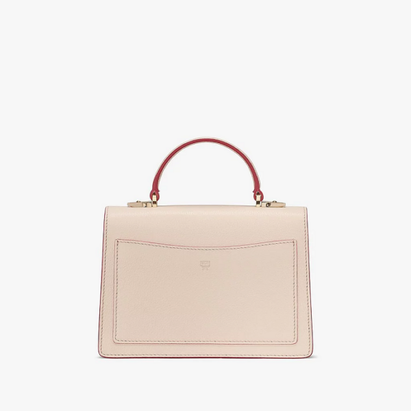 Túi MCM Patricia Satchel Visetos Pink MWE9SPA26IH001 - Ảnh 5