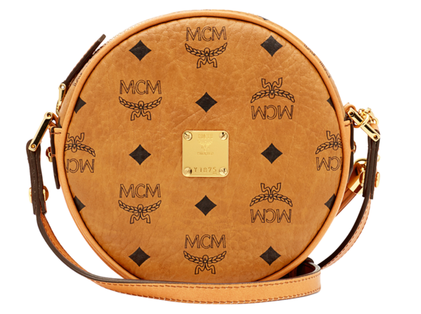 Túi MCM Heritage Tambourine in Visetos MWR6AVI36CO001