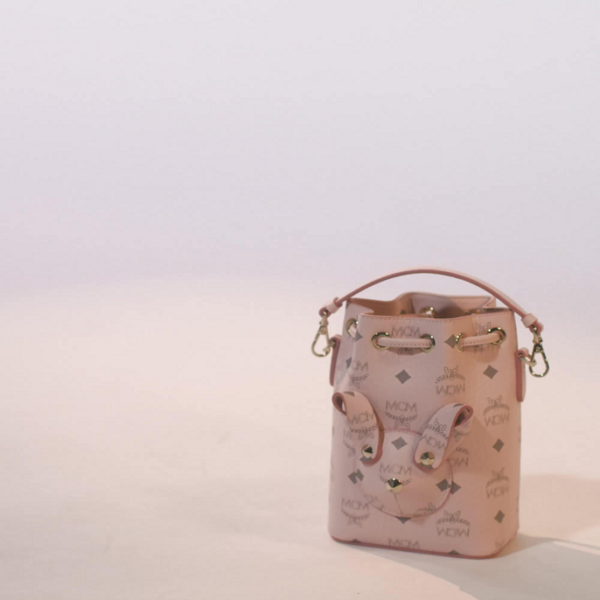 Túi MCM Zoo Rabbit Bucket Bag in Visetos MWDBSXL02QH001 - Ảnh 2