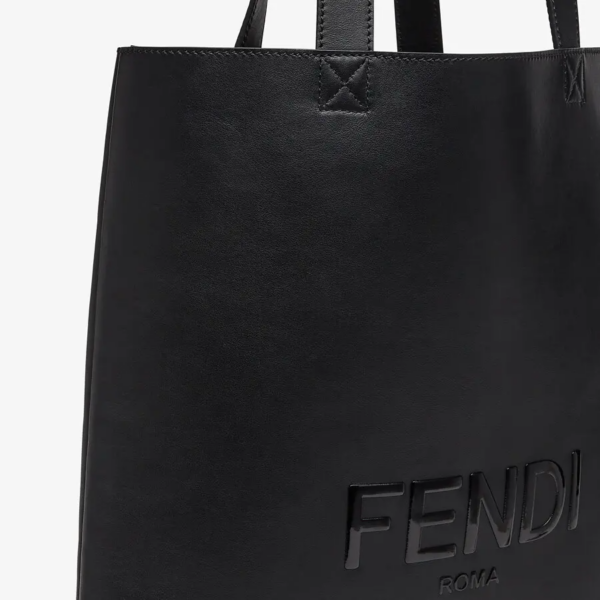 Túi Fendi Flat Shopping Bag Leather Bag 'Black' 7VA538-AFB3-F0QA1 - Ảnh 5