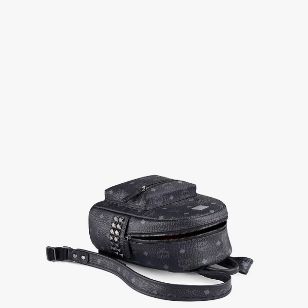 Balo MCM Stark Side Studs Backpack Visetos Black MMK6SVE41BK001 - Ảnh 5