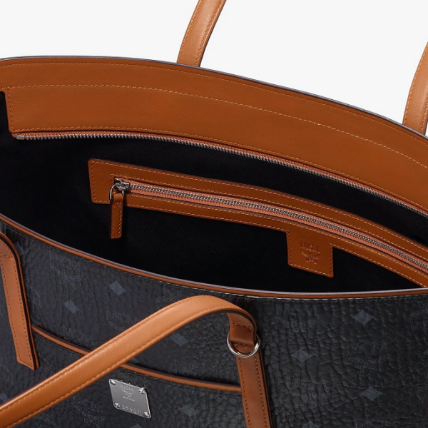 Túi MCM Anya Shopper in Visetos MWP9AVI61BK001 - Ảnh 5