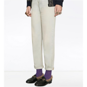 Alternative view of Giày Gucci Jordaan Fur Loafers 496626 DMB90 1063