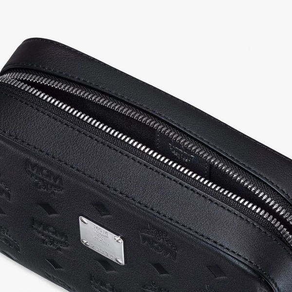 Túi MCM Camera Bag in Monogram Leather MWRASKM01BK001 - Ảnh 3