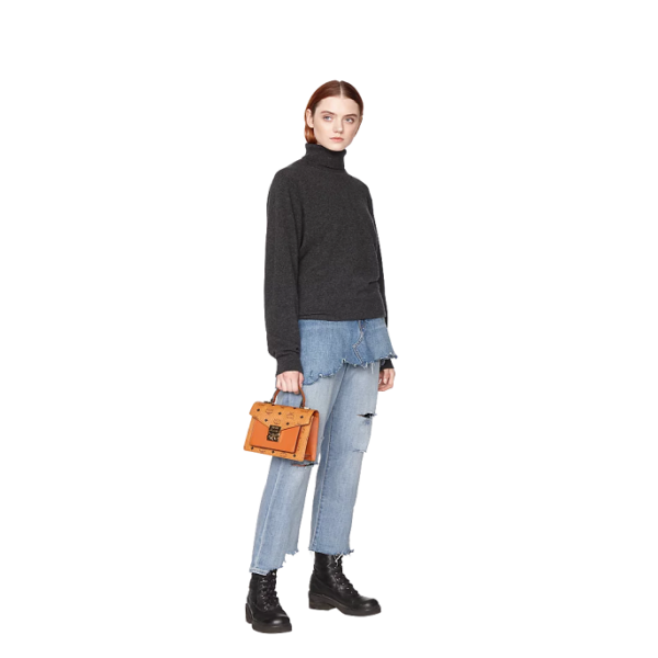 Túi MCM Patricia Satchel Visetos Cognac MWE8APA69CO001 - Ảnh 2