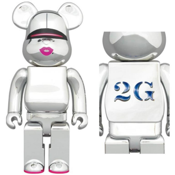 Mô Hình Bearbrick Sorayama 2G Silver Ver 2G - Ảnh 2