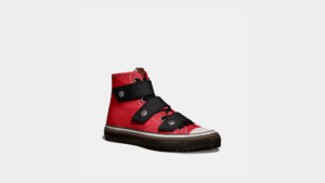 Giay Coach High Top Button Up Sneaker 'Red' G5144-RED