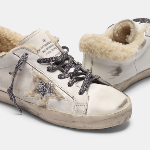 Giày Golden Goose Superstar 'White Lambskin' G35WS590-P90 - Ảnh 2