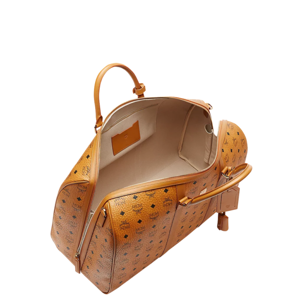 Túi MCM 50cm 20" Traveler Weekender In Visetos Cognac MUV7AVY02CO001 - Ảnh 3