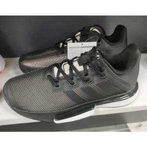 Alternative view of Giày Tennis Adidas Solematch Bounce 'Black White' EF0570