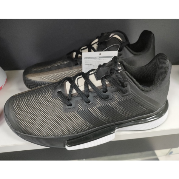 Giày Tennis Adidas Solematch Bounce 'Black White' EF0570 - Ảnh 2