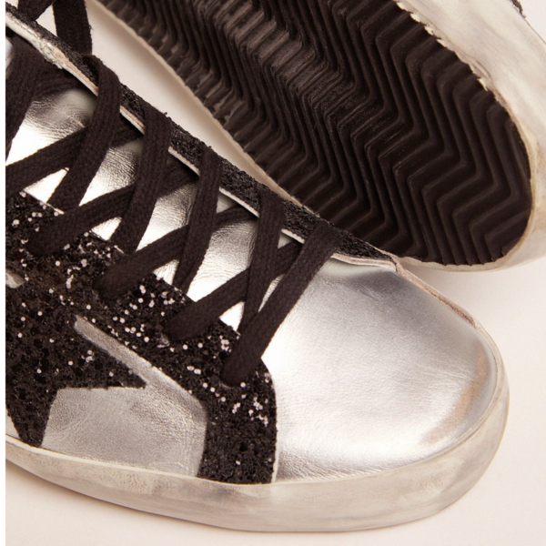 Giày Golden Goose Superstar 'Silver Glitter' GWF00101-F001003-60246 - Ảnh 4