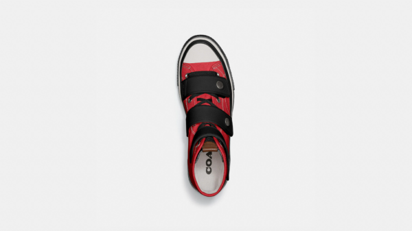 Giay Coach High Top Button Up Sneaker 'Red' G5144-RED