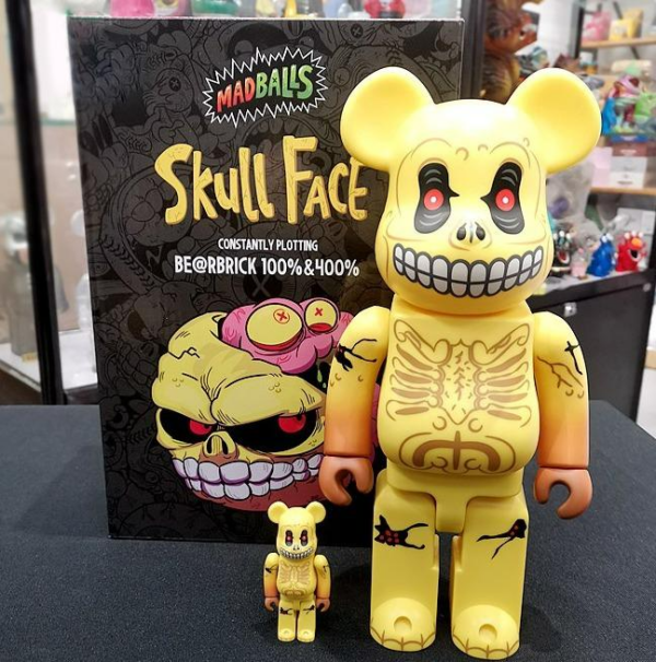 Mô Hình Bearbrick Skull Face - Ảnh 3