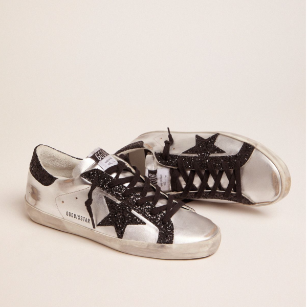 Giày Golden Goose Superstar 'Silver Glitter' GWF00101-F001003-60246 - Ảnh 2