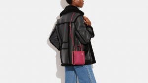 Tui Coach Mini Cashin Tote Crystal Rivets 'Hyacinth' CE729-B4BH1