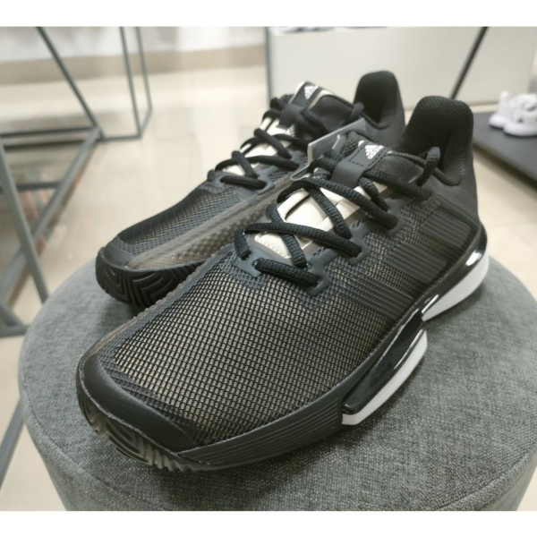 Giày Tennis Adidas Solematch Bounce 'Black White' EF0570 - Ảnh 4
