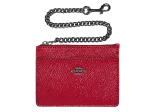 Ví Coach Chain Card Case Red Apple 76539