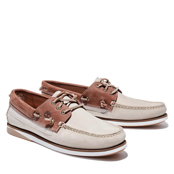 Giày Timberland Atlantis Break Boat Shoe for Men in Beige A2QGX269 - Ảnh 2
