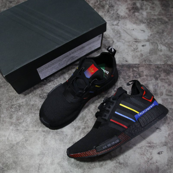 Giày Adidas NMD R1 'Olympic Pack Black' FY1434 - Ảnh 4