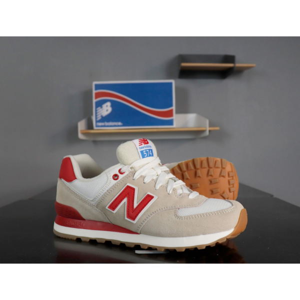 Giày New Balance Wmns 574 Retro Sport Sea 'Salt Red' WL574RSA - Ảnh 3