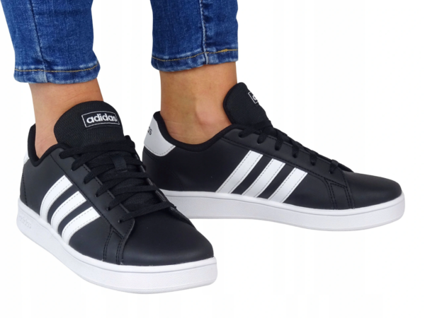 Giày Adidas Grand Court K 'Black' EF0102 - Ảnh 3