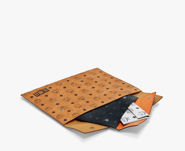 Túi MCM Medium Tri Pouch In Visetos Mix Cognac MXZBSVI04CO001 - Ảnh 3