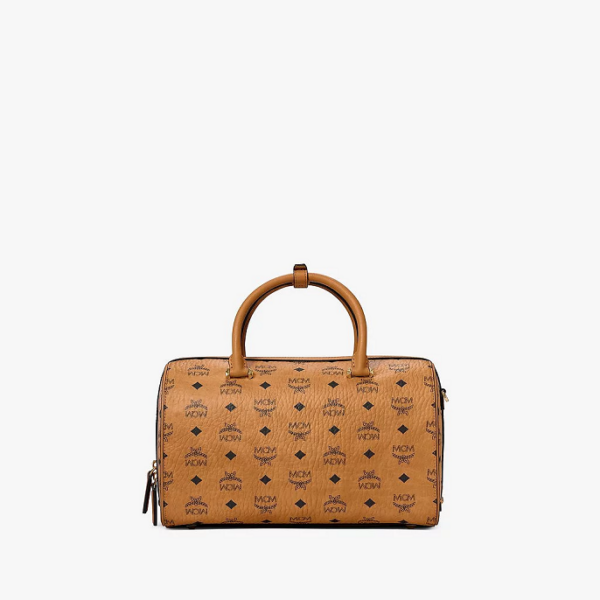 Túi MCM Essential Boston Bag Cognac MWBAASE01CO001 - Ảnh 6