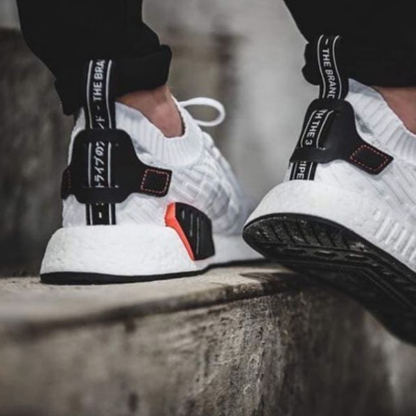 Giày adidas NMD_R2 Primeknit "White Black" BY3015 - Ảnh 3
