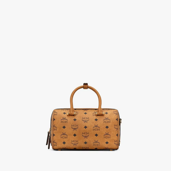 Túi MCM Essential Boston Bag in Visetos Original MWBBASE01CO001 - Ảnh 5