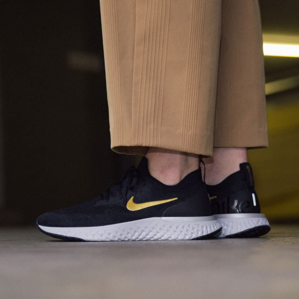 Giày Nike Wmns Epic React Flyknit 'Metallic Gold' AQ0070-013 - Ảnh 2