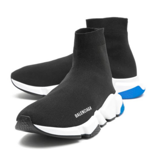 Alternative view of Giày Balenciaga Speed Knit Trainer 'Black Blue' 587286 W1703 1071